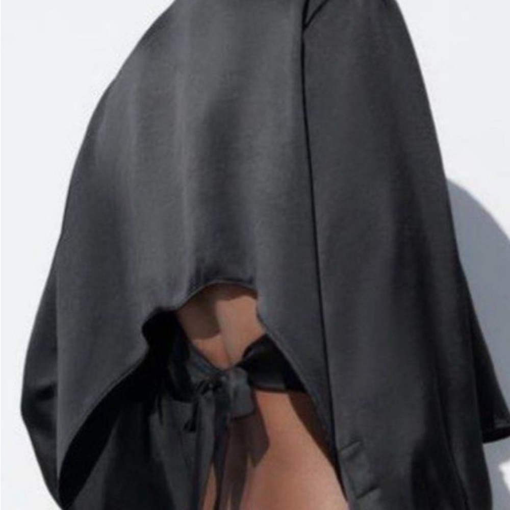 Zara Black Satin Shirt